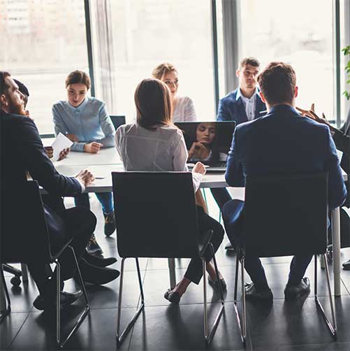 People in meeting